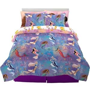 Mermaid Dreams Bedding Set - Purple and Blue